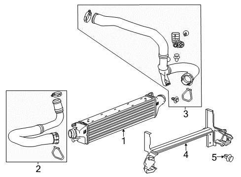 2016 Buick Encore Intercooler Lower Baffle Diagram for 95368412