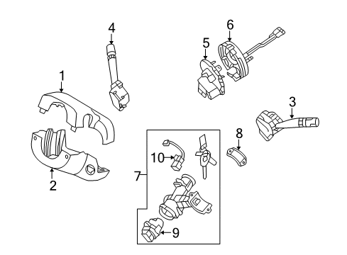 2009 Kia Optima Stability Control Switch Assembly-Door Warning Diagram for 931702G020