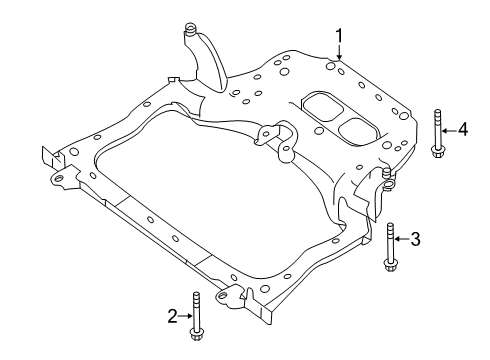 2020 Infiniti QX50 Suspension Mounting - Front Bolt Diagram for 54459-5NA1C