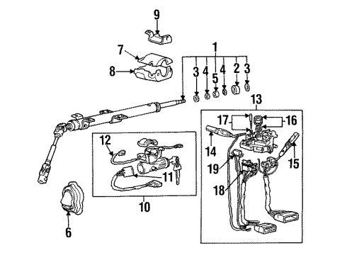 1992 Hyundai Elantra Switches Switch Assembly-Dimmer Diagram for 93410-28000