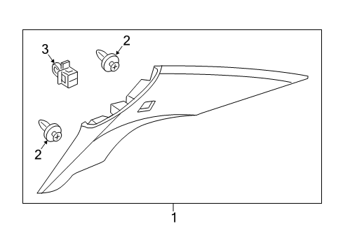 2015 Acura TLX Interior Trim - Quarter Panels Garnish Assembly (Sandstorm) Diagram for 84181-TZ3-A01ZA