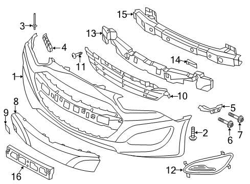 2013 Hyundai Genesis Coupe Front Bumper Bracket-Front Bumper Upper Side Mounting Diagram for 86518-2M300