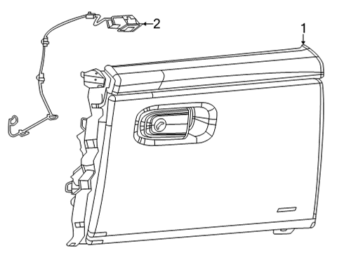 2021 Jeep Grand Cherokee L Glove Box Lamp-Glove Box Diagram for 68423992AA