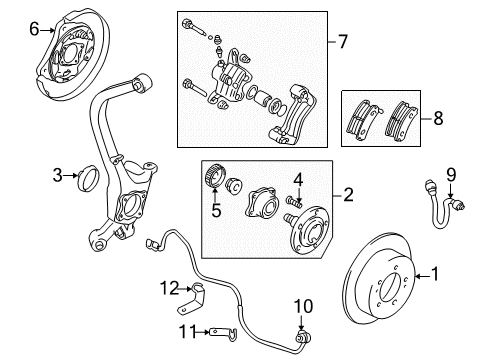 2004 Chrysler Sebring Rear Brakes Brake Rotor Diagram for MB928716