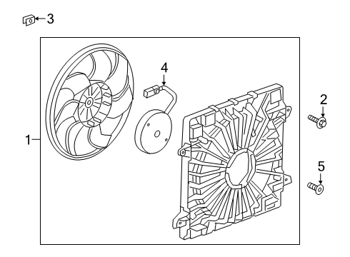 2020 Cadillac XT6 Cooling System, Radiator, Water Pump, Cooling Fan FAN ASM-ENG CLR Diagram for 85159685