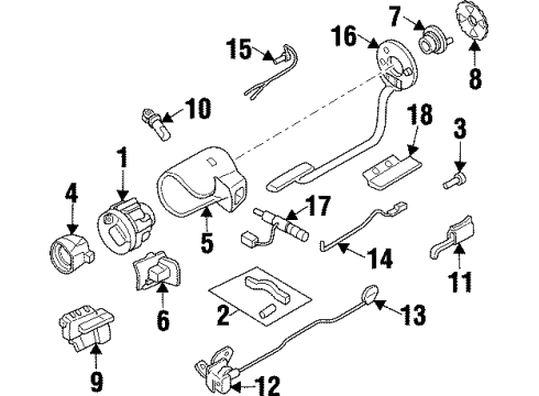 1991 Chevrolet Beretta Switches Switch Asm-Headlamp Diagram for 14092568