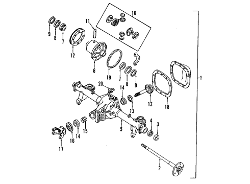 1998 Pontiac Firebird Anti-Lock Brakes Brake Pressure Modulator Valve Assembly (W/ Electronic Brake & Traction Control Medium Duty Diagram for 12453255