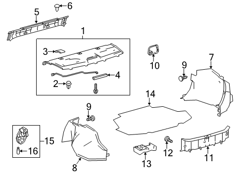 OEM Toyota 64720-02260-C0 - Side Trim Panel