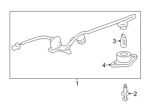 2007 Saturn Outlook License Lamps License Lamp Diagram for 25804421