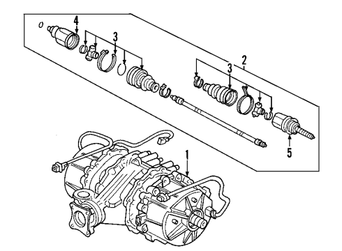 2014 Honda Ridgeline Rear Axle, Axle Shafts & Joints, Drive Axles, Propeller Shaft Shaft Assembly, Propeller Diagram for 40100-SJC-A12