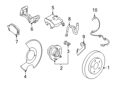 2014 Buick Regal Anti-Lock Brakes Modulator Valve Diagram for 23227010