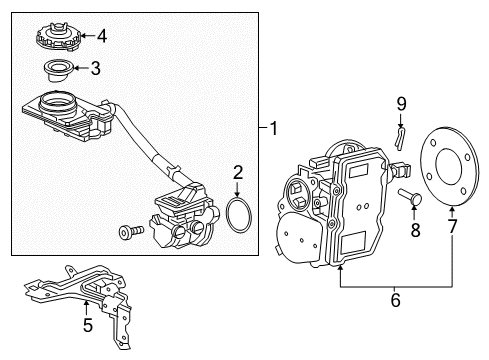 2019 Honda CR-V Hydraulic System SET Diagram for 01469-TLC-315