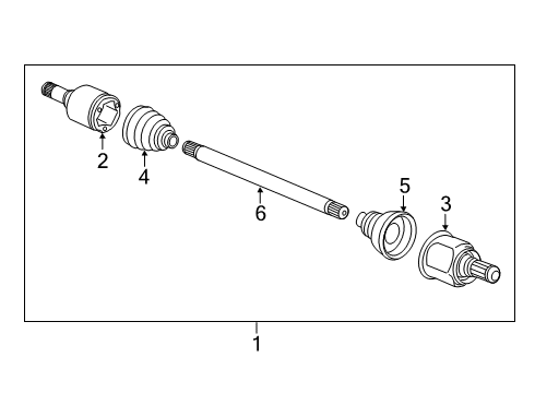 2019 Infiniti QX50 Drive Axles - Front Shaft Assy-Front Drive, LH Diagram for 39101-5NA2A