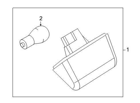 2013 Ford Transit Connect Bulbs License Lamp Diagram for 9T1Z-13550-A