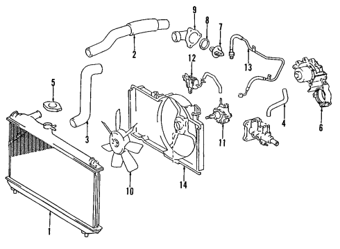 1996 Lexus ES300 Electrical Components Lower Cover Diagram for 82674-33020
