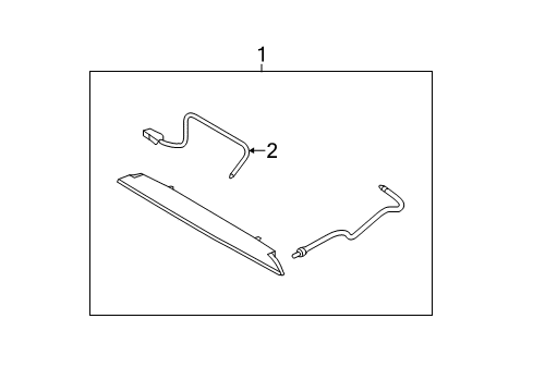 2013 Kia Forte High Mount Lamps Lamp Assembly-High Mounted Stop Diagram for 927001M400