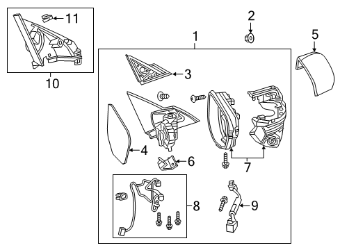 2019 Honda Civic Lane Departure Warning Harness Assy L, Rc Diagram for 76256-TBA-C01