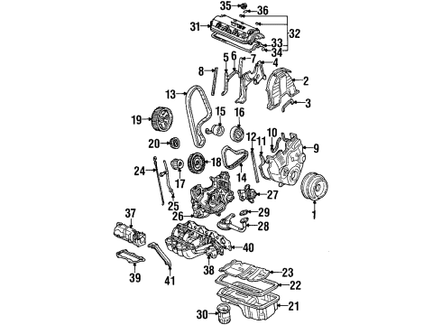 1997 Acura CL Intake Manifold Manifold B, In. (Had) Diagram for 17110-P0A-A00