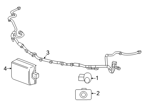 2018 Chevrolet Volt Cruise Control System Harness Diagram for 84511441