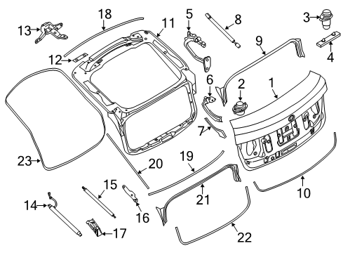 2016 BMW 550i GT xDrive Gate & Hardware Link Lever, Spring Support, Left Diagram for 51247201569