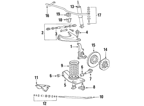 1989 Dodge Ram 50 Front Brakes Front Disc Brake Rotor Diagram for MB407039