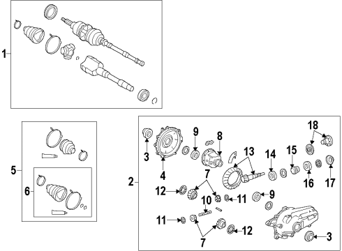 2017 Lexus IS300 Front Axle, Axle Shafts & Joints, Differential, Drive Axles, Propeller Shaft Shaft Assembly, Front Drive Diagram for 43420-30040