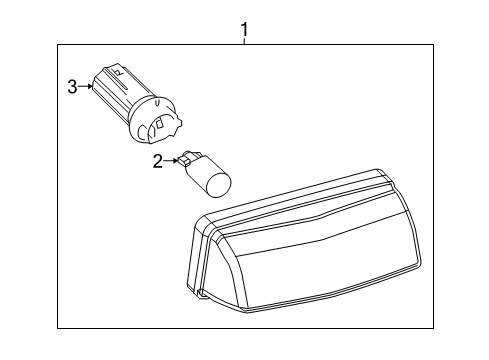 2018 Toyota C-HR Bulbs License Lamp Diagram for 81270-F4010