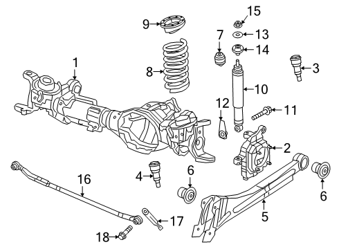 2019 Ram 2500 Shocks & Suspension Components - Front ABSBR Pkg-Suspension Diagram for 68443195AB