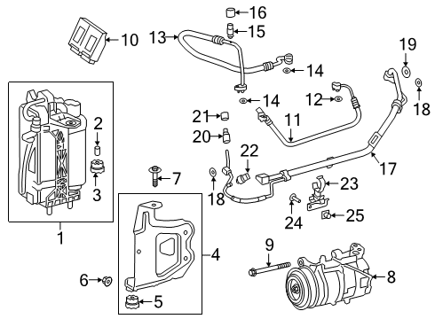 2021 Toyota GR Supra Switches & Sensors Suction Pipe Cap Diagram for 88375-WAA03