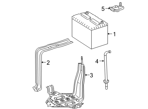 2007 Toyota Camry Battery Vent Hose Diagram for 28885-28080