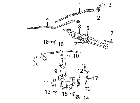 2014 Ram C/V Wiper & Washer Components Blade-Front WIPER Diagram for 68028442AA