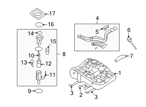 2006 Kia Optima Fuel Injection Pipe-Delivery Lower Diagram for 35304-37100