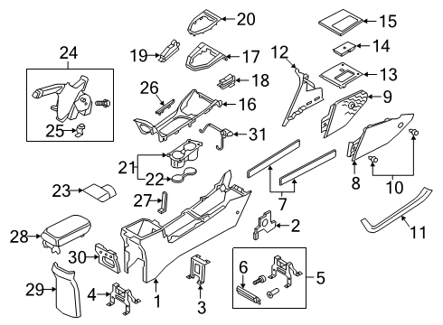 2020 Hyundai Veloster N Switches Pad-Antinoise Diagram for 84633-J3000