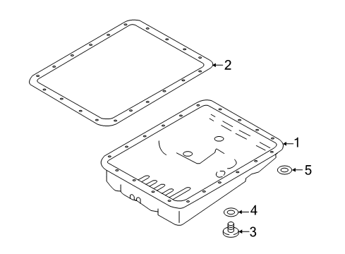 2018 Nissan Titan XD Case & Related Parts Gasket-Oil Pan Diagram for 31397-EZ00A