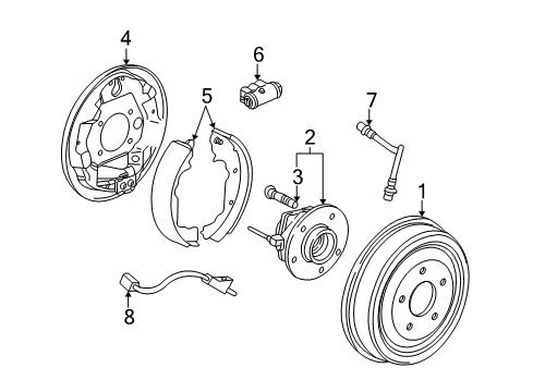 2002 Saturn Vue Anti-Lock Brakes Brake Pressure Modulator Valve Assembly (W/ Electronic Brake Control Module) Diagram for 22702794