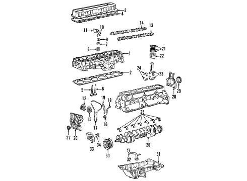 2004 Chevrolet Trailblazer Engine Parts, Mounts, Cylinder Head & Valves, Camshaft & Timing, Oil Pan, Oil Pump, Crankshaft & Bearings, Pistons, Rings & Bearings, Variable Valve Timing Front Seal Diagram for 89017621