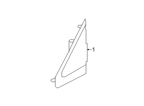 2017 Nissan Sentra Exterior Trim - Fender Finisher-Door Corner, LH Diagram for 96319-3SG0A