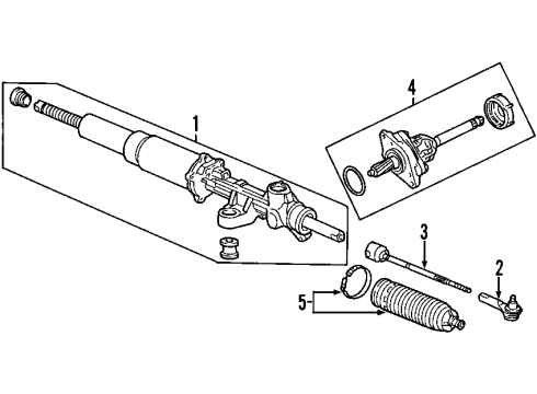 2009 Honda S2000 Steering Column & Wheel, Steering Gear & Linkage EPS Unit Diagram for 39980-S2A-V01