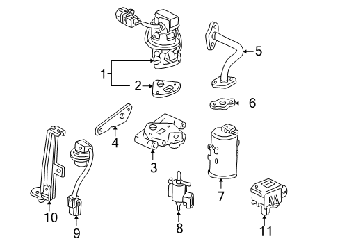 1995 Acura NSX Emission Components Switch Assembly, Purge Flow (A-120) Diagram for 36381-PR7-A31
