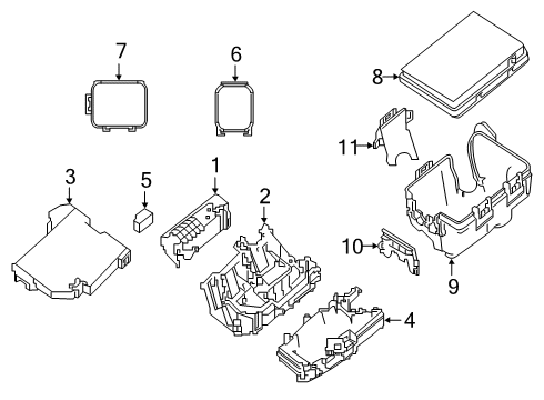 2021 Nissan Altima Fuse & Relay Cover-IPDM Diagram for 284B8-6CA0B