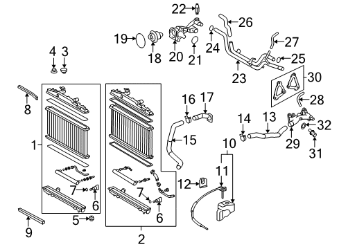 2011 Lexus ES350 Powertrain Control By-Pass Hose Diagram for 16261-31050