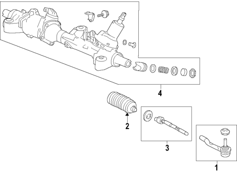 2017 Acura TLX Steering Column & Wheel, Steering Gear & Linkage Eps Unit (Lkas) (Rewritable) Diagram for 39980-TZ7-A62