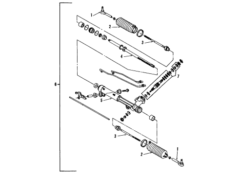 1991 Pontiac Bonneville P/S Pump & Hoses, Steering Gear & Linkage Hose Asm-Pressure Line Diagram for 26018462