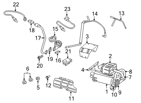 2005 Dodge Ram 1500 Emission Components SOLENOID-Duty Cycle PURGE Diagram for 4669475AB