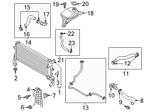 2018 Hyundai Elantra Radiator & Components Hose Assembly-Radiator, Upper Diagram for 25414-F2400