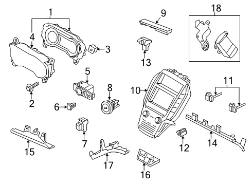 2018 Lincoln MKC Switches Headlamp Switch Diagram for DP5Z-11654-BA