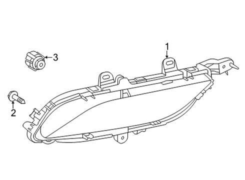 2021 Toyota Venza Bulbs Lens & Housing Diagram for 81531-48011