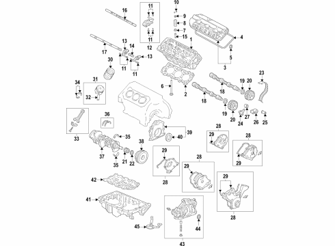 2019 Acura MDX Senders Ring Set, Piston (Std) (Riken) Diagram for 13011-5G5-H02