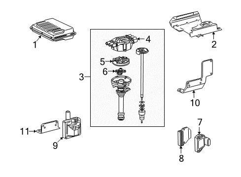 1997 Chevrolet S10 Ignition System Wire Kit, Spark Plug Diagram for 12173584