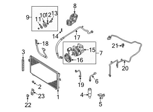 2000 Nissan Altima Switches & Sensors PULLEY IDLER Diagram for 11925-5B602